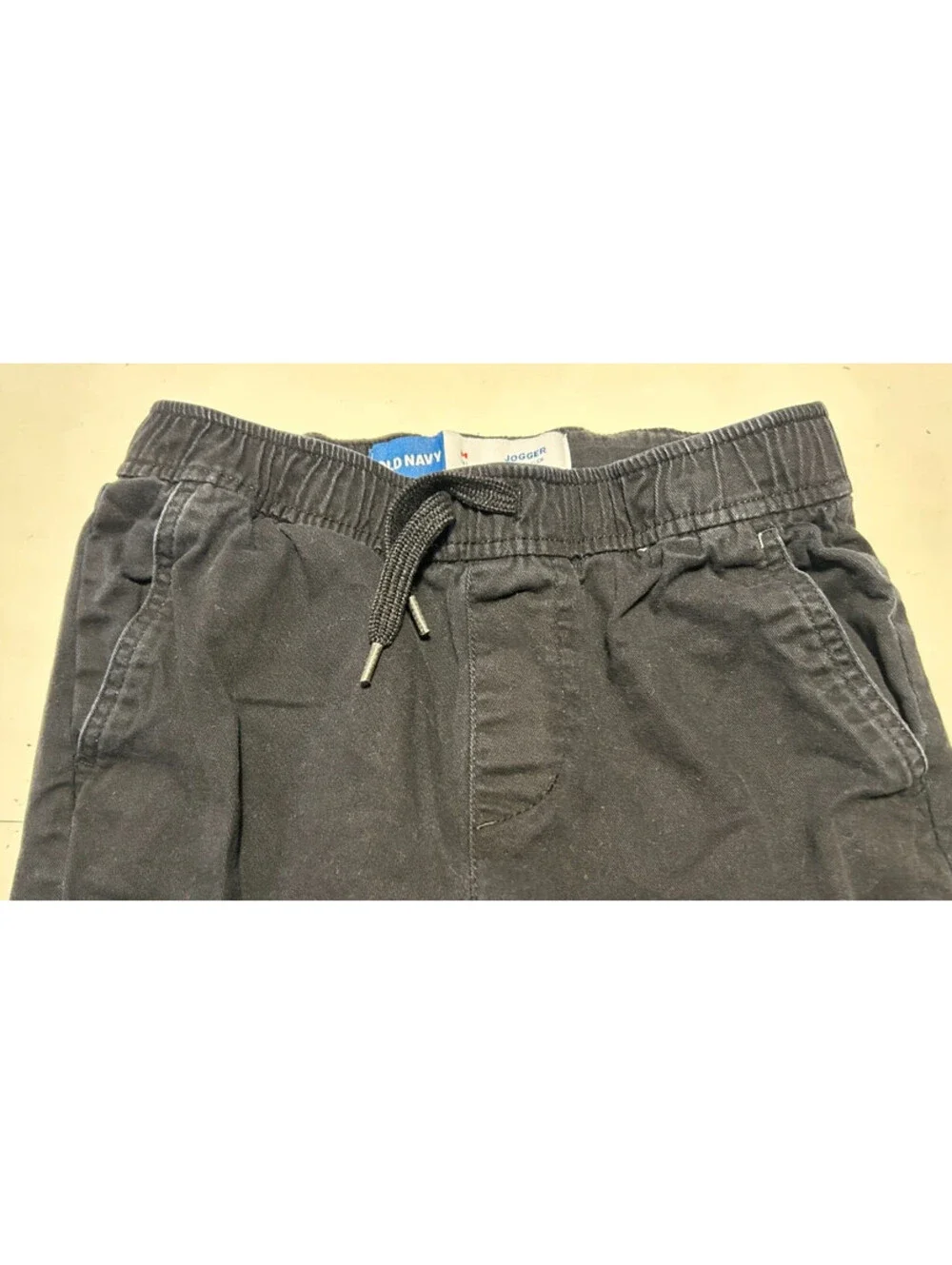 Boys OLD NAVY Black Jogger Pants Size Medium (8) Built-in-Flex